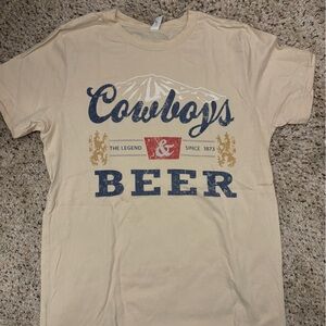 Coors cowboy & beer t-shirt